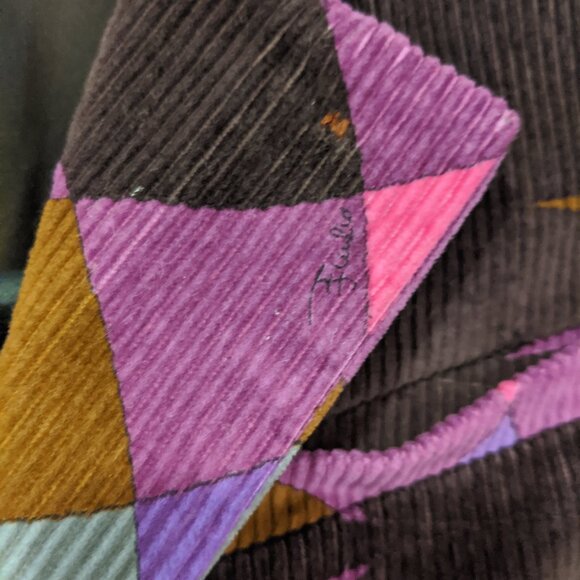 Vintage Emilio Pucci corduroy blazer, Made in Italy designer jacket - Picture 6 of 8